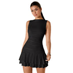 Sleek Minimalist Sleeveless Slim-fit Mini Dress