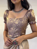 Rose Gold Short Sleeve Corset