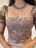 Rose Gold Short Sleeve Corset