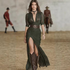 Womens Pleated Collar Button-front Short-sleeve Waist-length Dress Belt Not Included