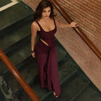 Womens Cutout, Bow-Trimmed Backless Skirt And Top Two-Piece Set